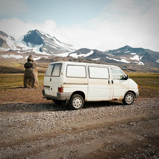 
			<br /><em>yeah kria
			<br /><br />also known as adventure van
			<br />also known as white wolf
			<br /><br /><br /><br /><br />(on the way to snæfellsjökull / NW)</em>