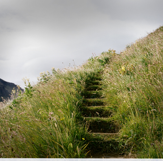 
			<br /><em>the greenest stairs to nowhere
			<br />and skógafoss
			<br /><br /><br /><br /><br />(at skógafoss (waterfall) / SE)</em>