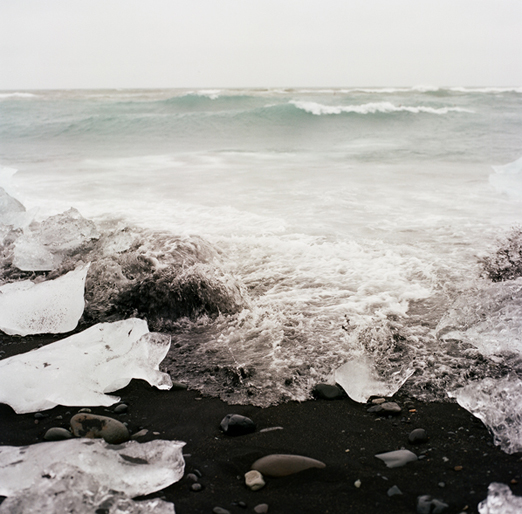 
			<br /><em>rough silt
			<br />and mixed ice
			<br /><br />i took this photograph with the loudest wind blowing
			<br />you were shouting at me to look up
			<br />at the two seals infront of me
			<br />..that i never saw
			<br /><br /><br /><br /><br />(beach at jökulsarlón / SE)</em>