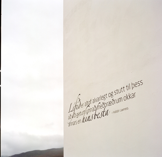 
			<br /><em>..a beautiful edge of a building wall
			<br />a quote by iceland's beloved writer, haldör laxness
			<br /><br /><br /><br /><br />(city of akureyri / N)</em>